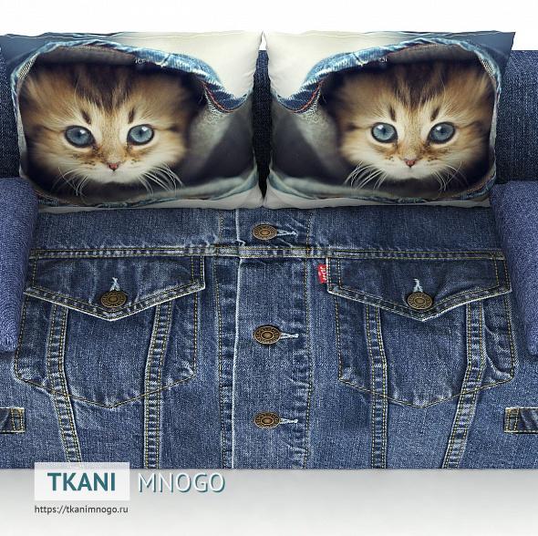 Фото фактуры мебельных принтов “ Western Kitty 1 ” город - индивидуальная печать